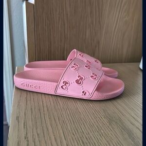 Pink Gucci Slides